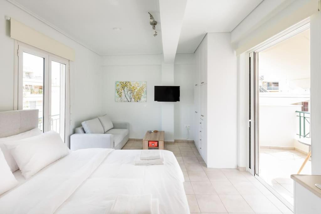 Adorable Sunny Studio With Private Balcony I Athen Eksteriør bilde